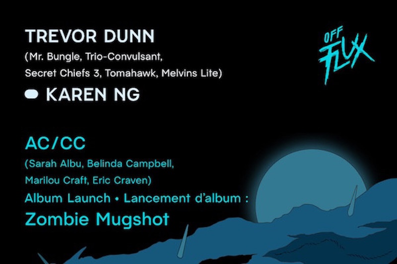 1 novembre 2026 – Off Flux: Karen Ng / Trevor Dunn + AC/CC